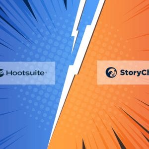 Comparison Review HootSuite.com vs StoryChief.com: SaaS Battle for Content Management Dominance cover