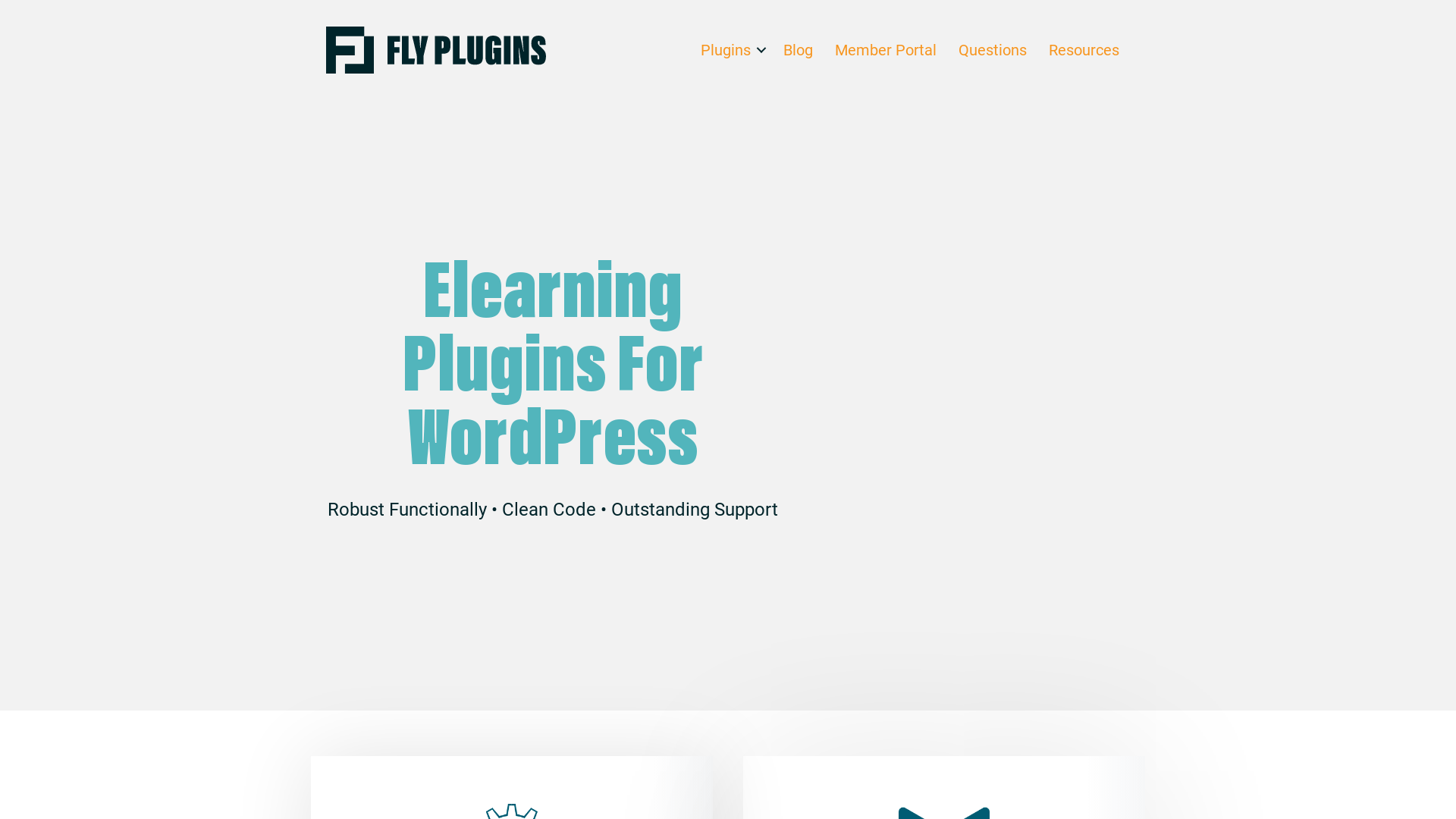 Screenshot of wp courseware website